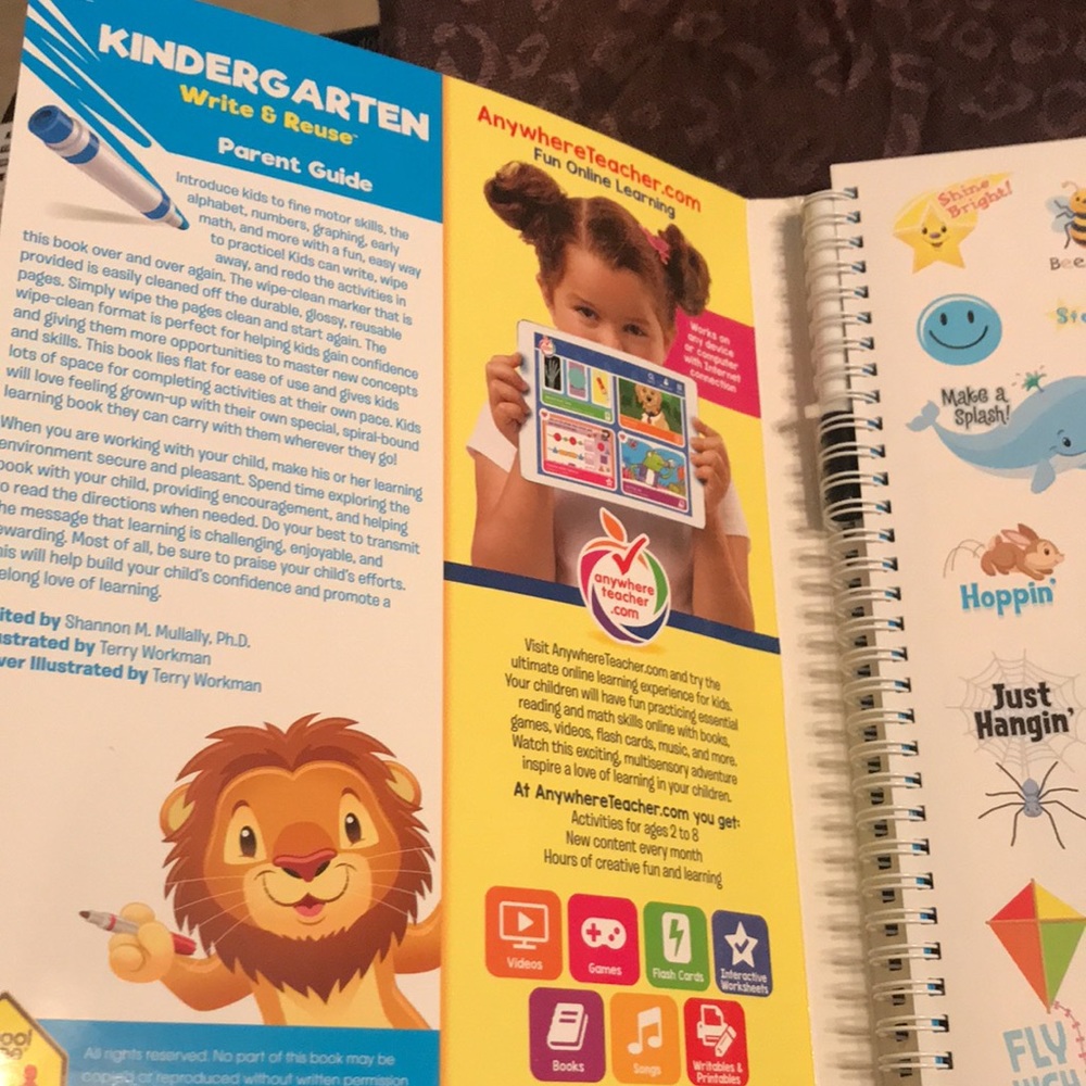 School Zone - Kindergarten Write & Reuse Workbook - Early Math, and More - Picture 5 of 12